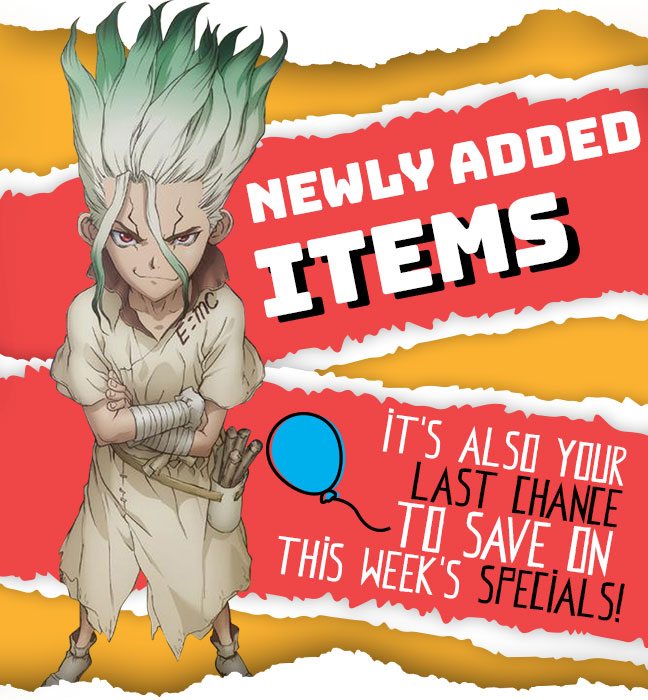 Newly Added Items + Last Chance