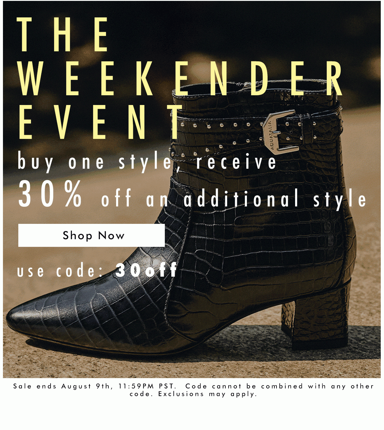 Receive 30% off an additional style