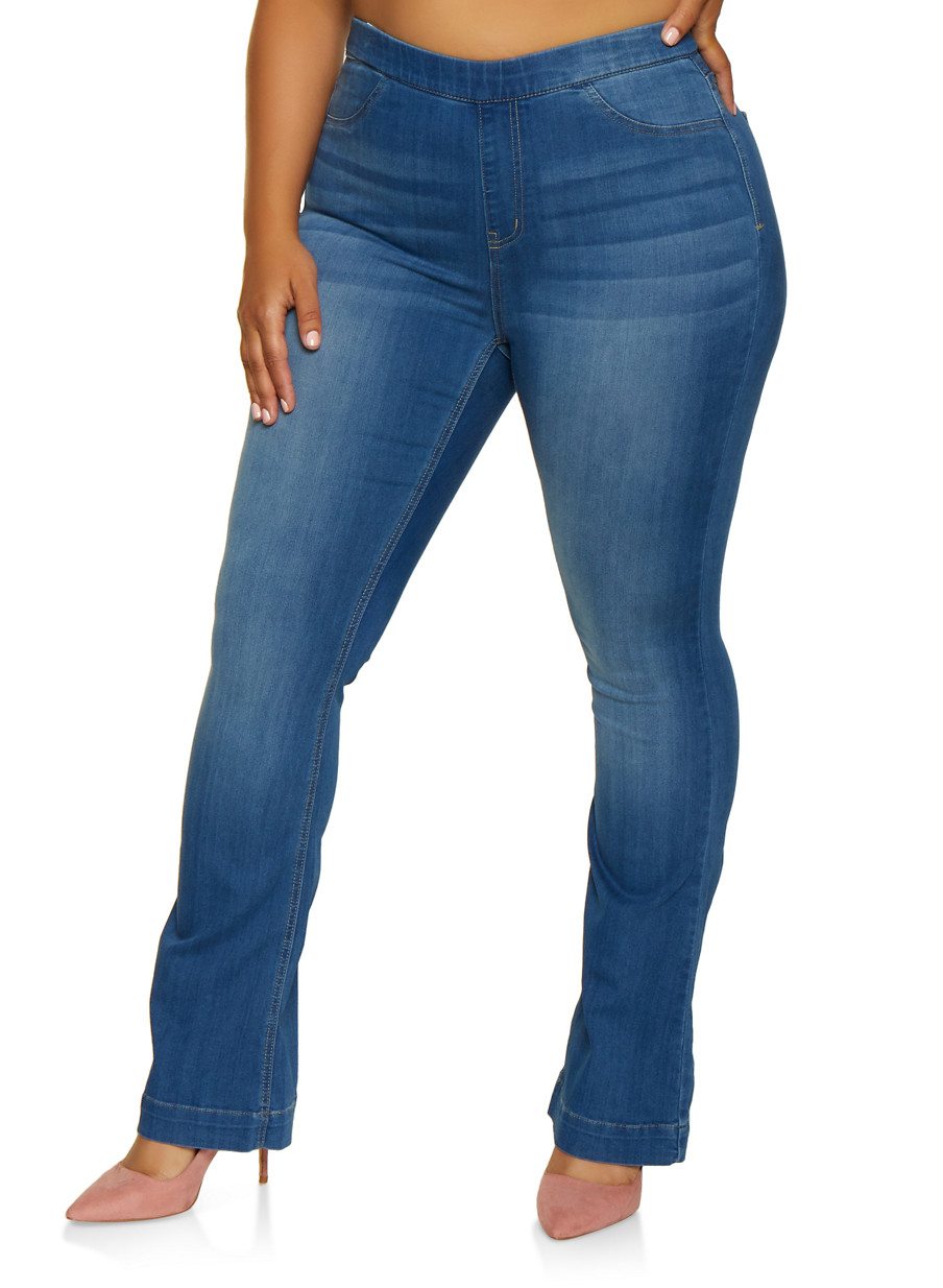 Plus Size Cello Flared Jeans