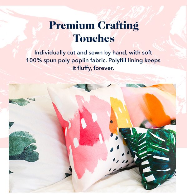 Premium Crafting Touches Individually cut and sewn by hand, with soft 100% spun poly poplin fabric. Polyfill lining keeps it fluffy, forever.