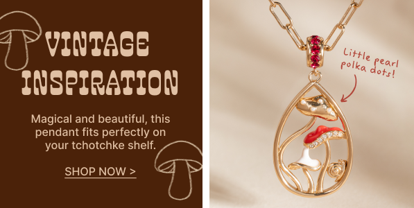 Vintage Inspiration | Magical and beautiful, this pendant fits perfectly on your tchotchke shelf.