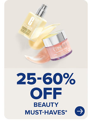 Beauty products. 25 to 60% off beauty must haves.