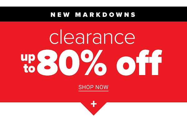 New Markdowns! Clearance Up to 80% off - Shop Now