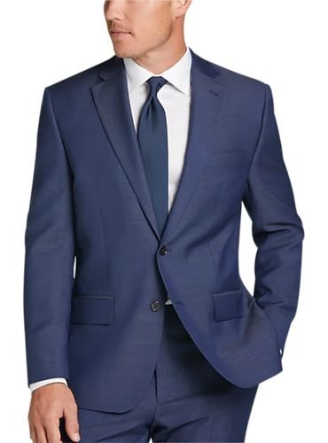 Lauren By Ralph Lauren Classic Fit Suit Blue Tic