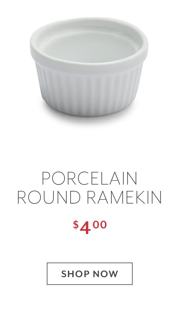 Sur La Table Porcelain Round Ramekin with Ribbed Sides