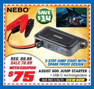 NEBO Assist 800 Jump Starter