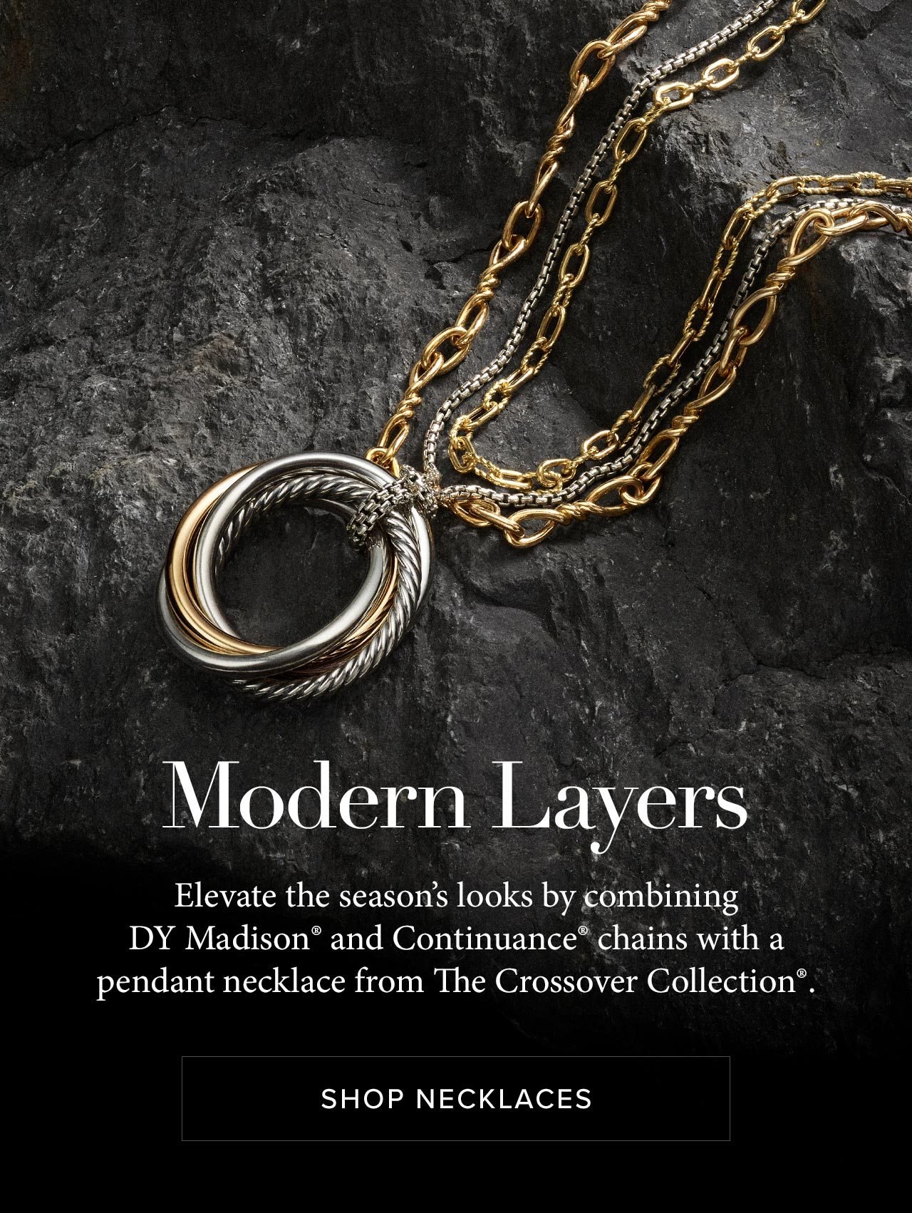 layering david yurman necklaces