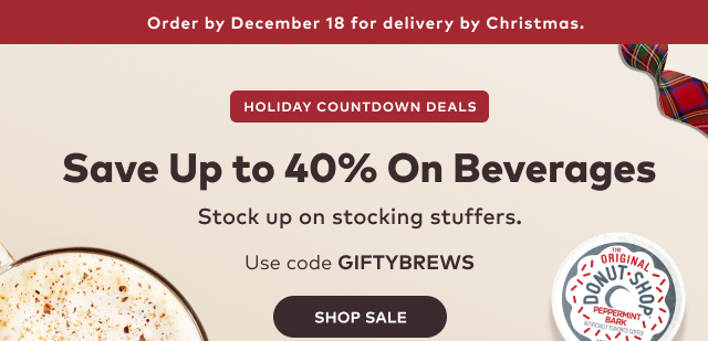 Save up to 40% on beverages with code GIFTYBREWS. Shop sale.