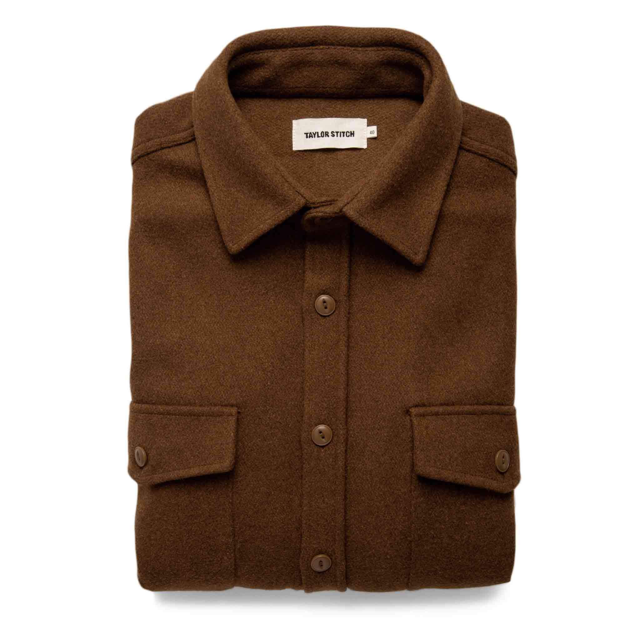 Image of THE MARITIME SHIRT JACKET <br>IN RUST