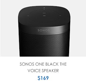 SONOS One Black The Voice Speaker