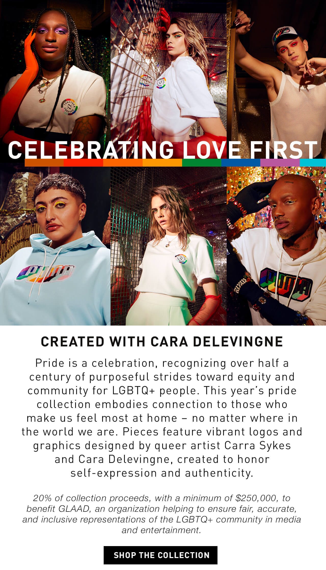 CELEBRATING LOVE FIRST | CREATED WITH CARA DELEVINGNE | SHOP THE COLLECTION