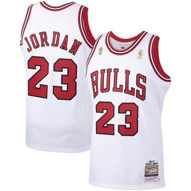 Michael Jordan Chicago Bulls Mitchell & Ness 1996-97 Hardwood Classics Authentic Player Jersey - White