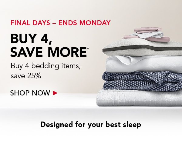 buy more save more on bedding | Shop now