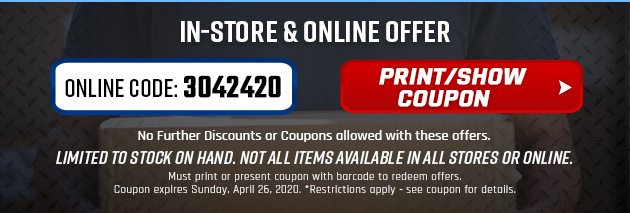 In-Store and Online Offer. Print Coupon.