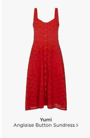 Shop Yumi Button Sundress