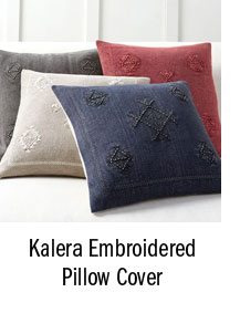 Kalera Embroidered Pillow Cover