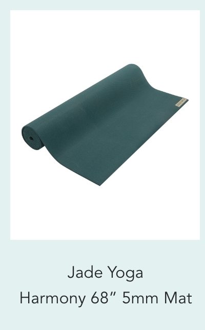 Jade Yoga Harmony Natural Rubber Yoga Mat 68" 5mm