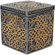 Square Celtic Cross Trinket Box