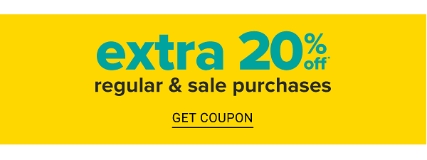 Extra 20% off Regular & Sale Purchases - Get Coupon