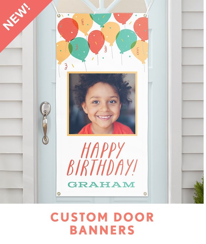 CUSTOM DOOR BANNERS