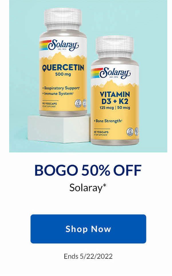 BOGO 50% Off Solaray