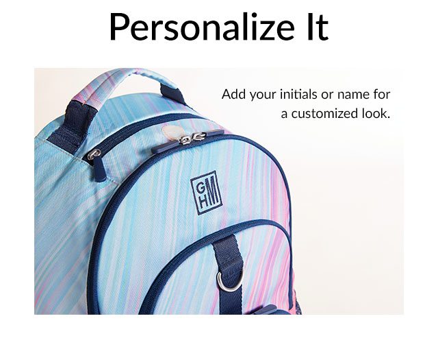 PERSONALIZE IT