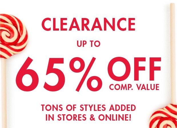 Clearance up to 65% off Comp. Value