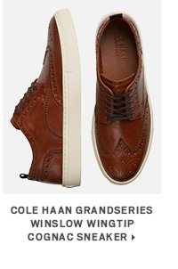 Cole Haan Grandseries Winslow Wingtip Cognac Sneaker