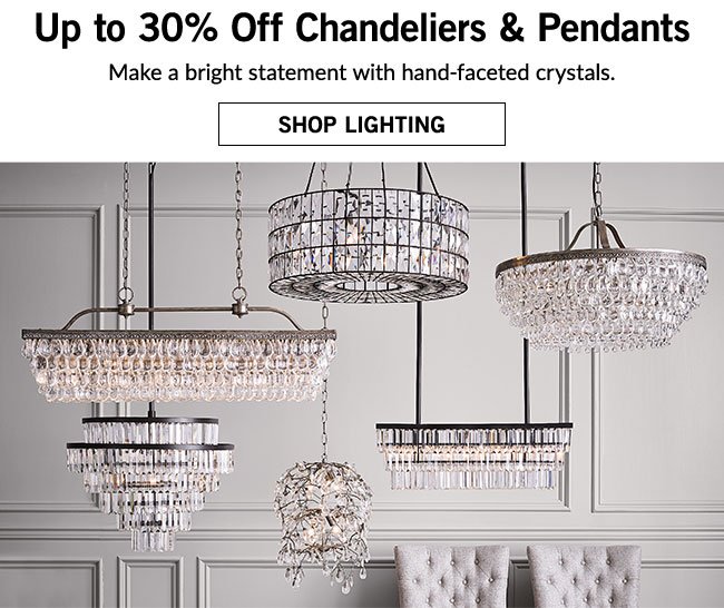 Up to 30% Off Chandeliers & Pendants