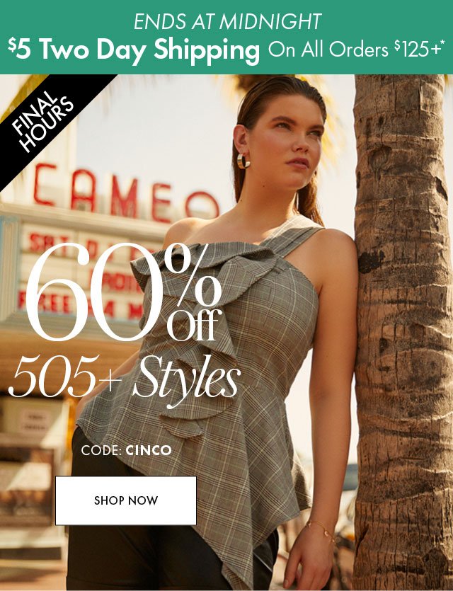 60% Off 505+ Styles Hero 