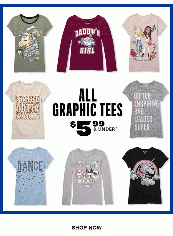 All Graphic Tees $5.99 & Under