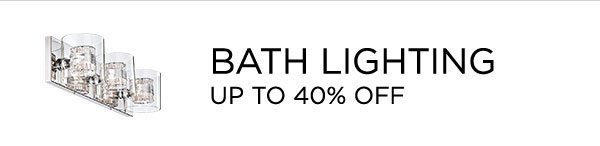 Bath Lighting - Up To 40% Off