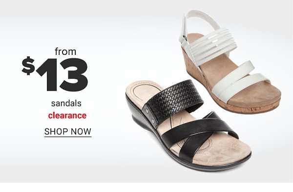 From $13 sandals clearance. Shop Now.