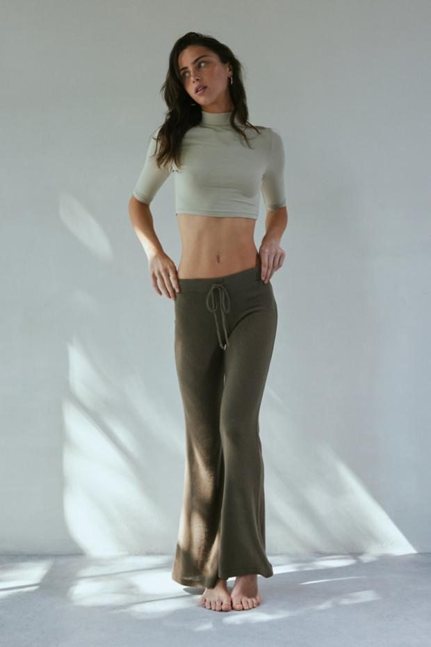 Out From Under Easy Does It Cozy Knit Flare Pant