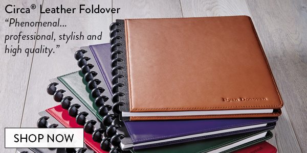Circa Leather Foldover Notebook