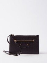 Neo Classic Zipped Leather Cardholder - Black