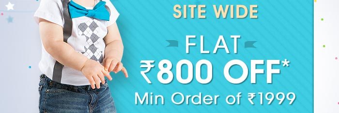 SITEWIDE - Flat Rs. 800 OFF* On Minimum Purchases of Worth Rs. 1999