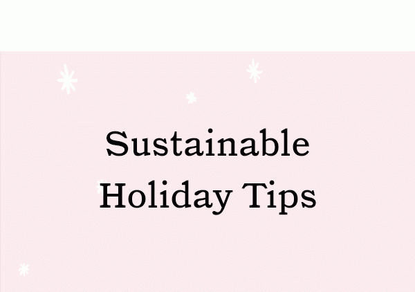 Sustainable Holiday Tips