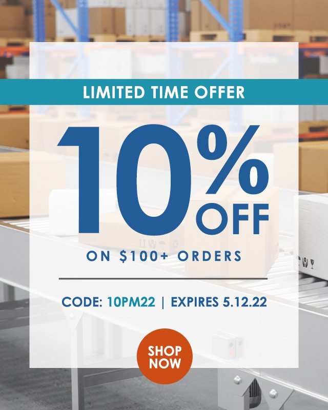 Limited time offer! 10% Off On $100+ Orders - Use Code: 10PM22 - Expires: 5/12/22