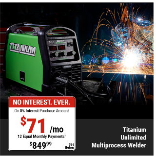 Unlimited 200™ Professional Multiprocess Welder With 120/240 Volt Input