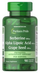 Berberine, Alpha Lipoic Acid, Grape Seed
