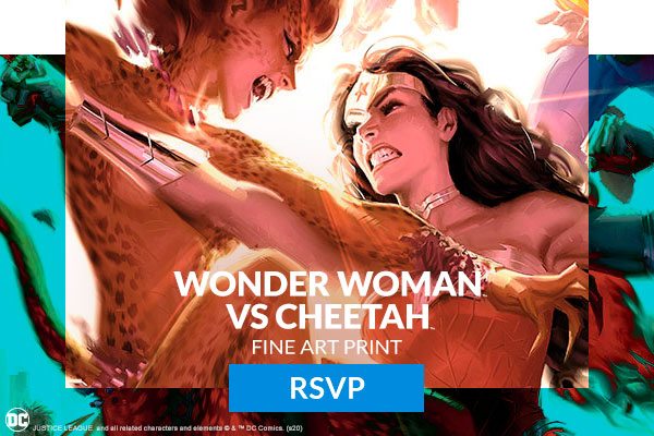 Justice League: Wonder Woman vs Cheetah Fine Art Print (Sideshow)