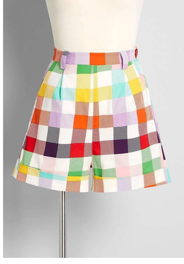 Party Picnic Gingham Shorts