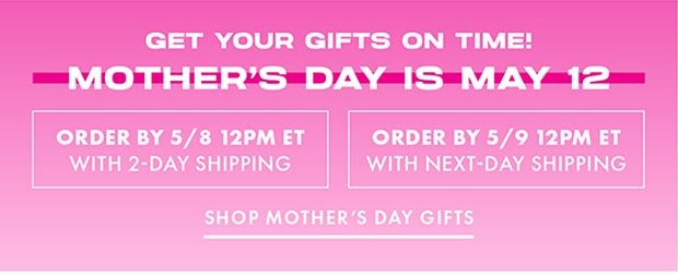 SHOP MOTHER'S DAY GIFTS