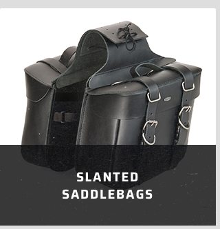 Slanted saddlebags