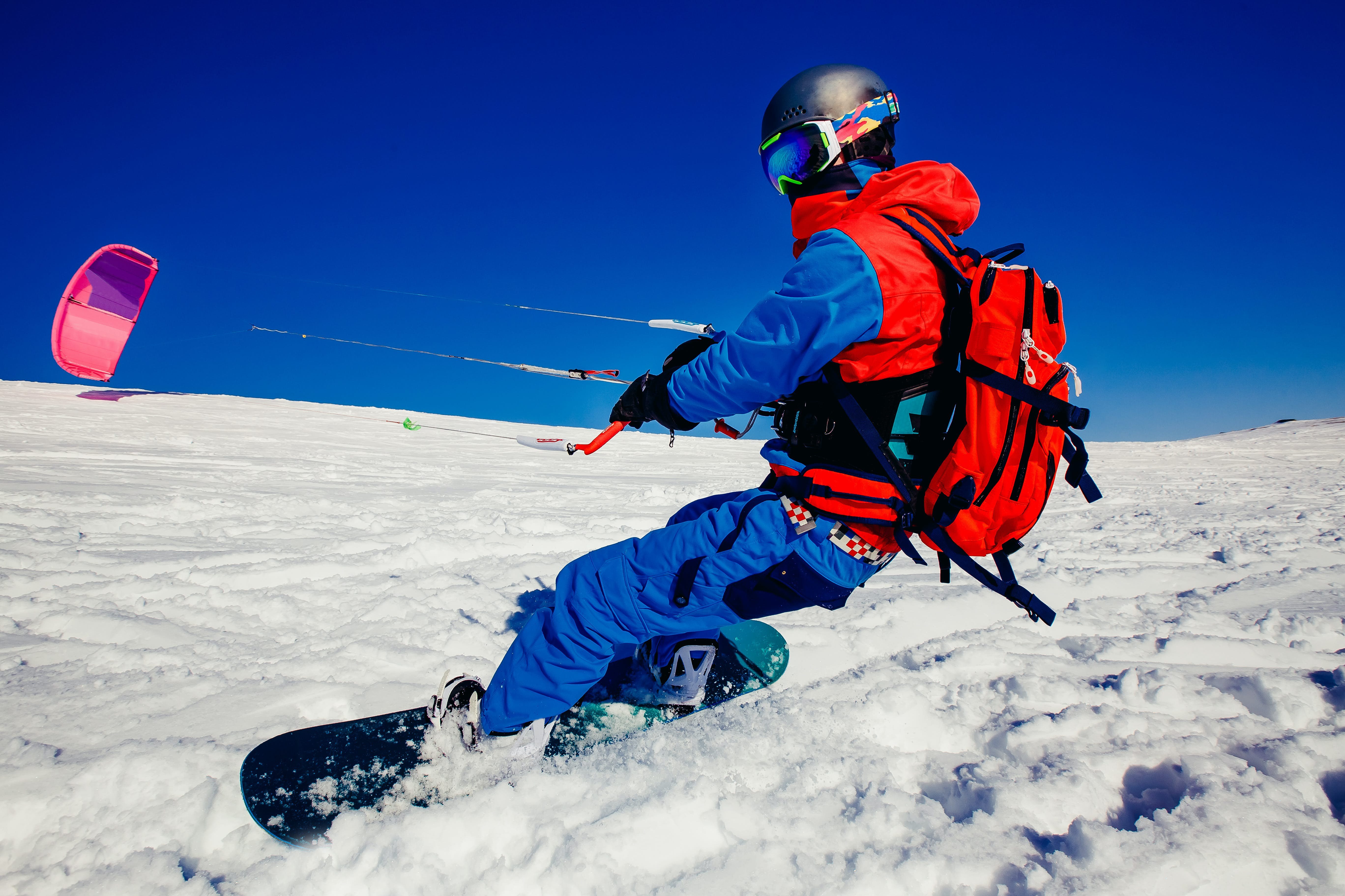 Person snowboarding