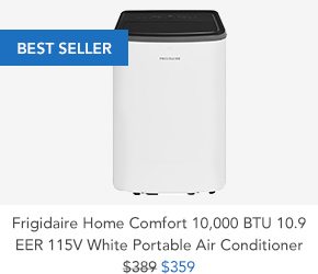 Shop Frigidaire Home Comfort 10,000 BTU 10.9 EER 115V White Portable Air Conditioner