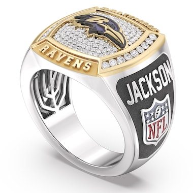 Lamar Jackson 1/2 CTTW Diamond Two-Tone Y...