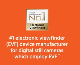 #1 electronic viewfinder(EVF) device manufacturer for digital still cameras which employ EVF**
