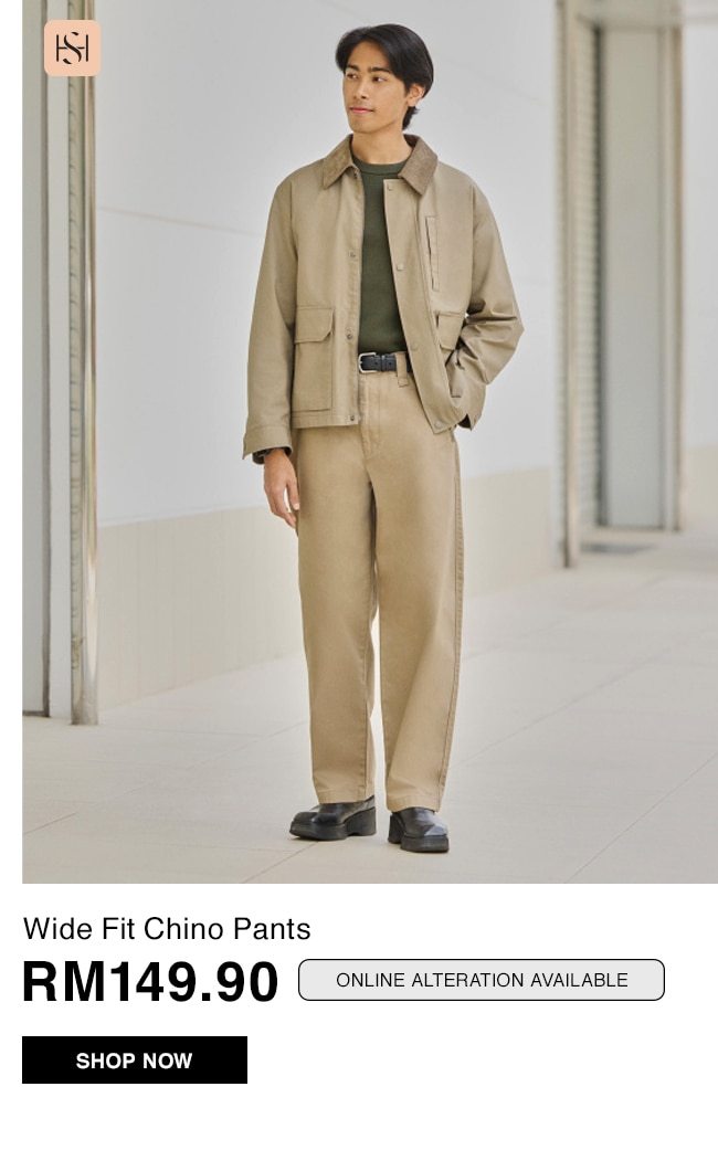 Wide Fit Chino Pants